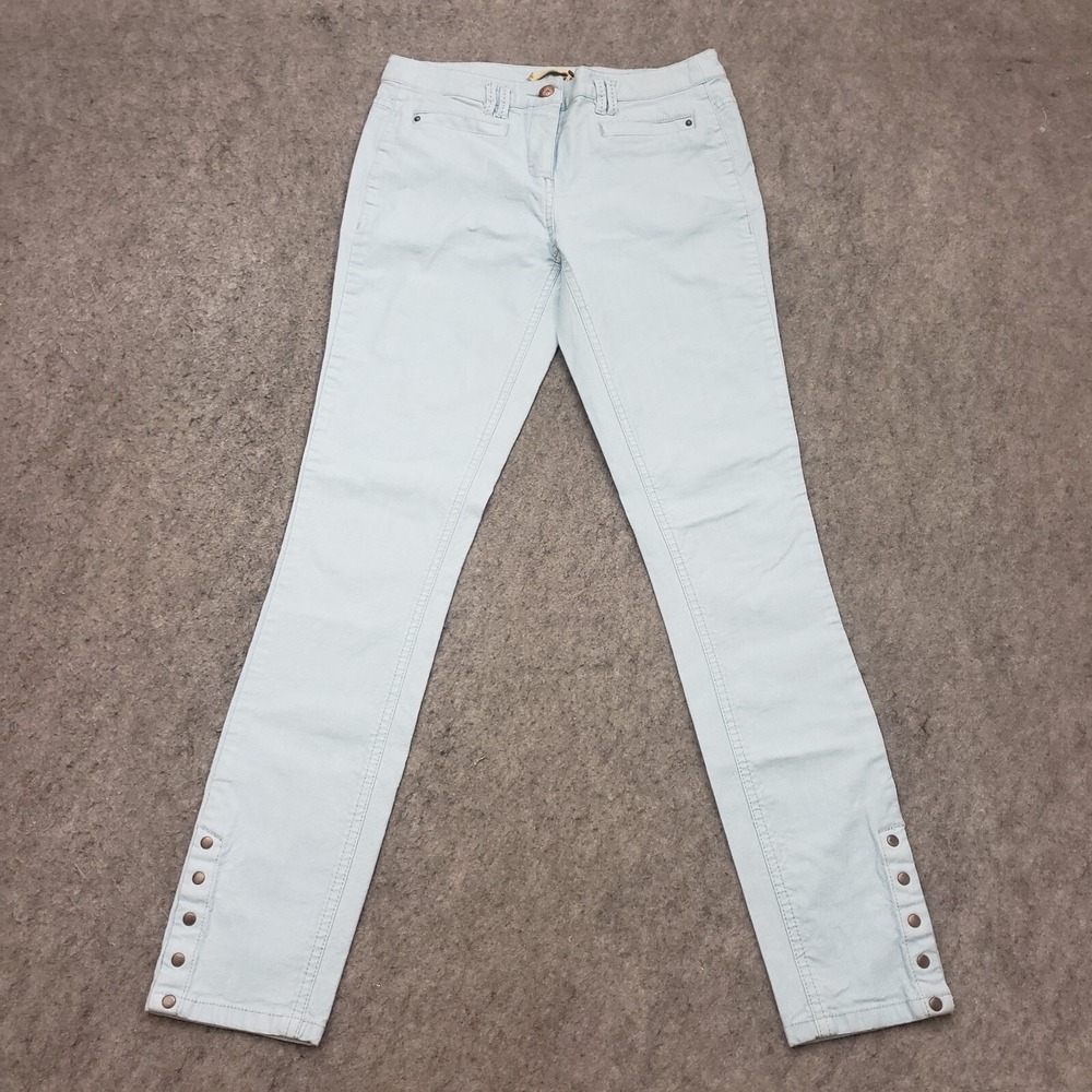 Leifsdottir Jeans Womens 2 Blue Skinny Light Wash Denim Anthropologie 28x28‎